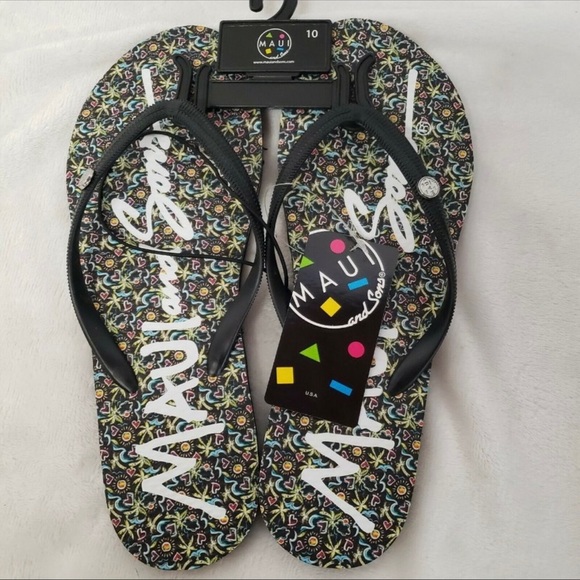 Maui and Sons Womens Flip Flops NWT - Picture 1 of 2